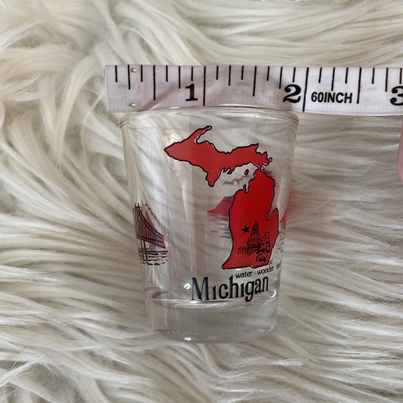 State Michigan shot glass bar alcohol glass collection shooter cocktail beer - Picture 9 of 11